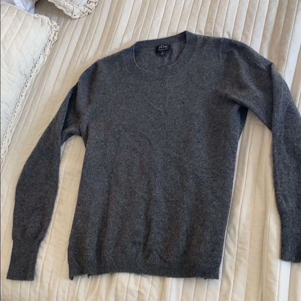 J.crew dark grey 100% cashmere sweater